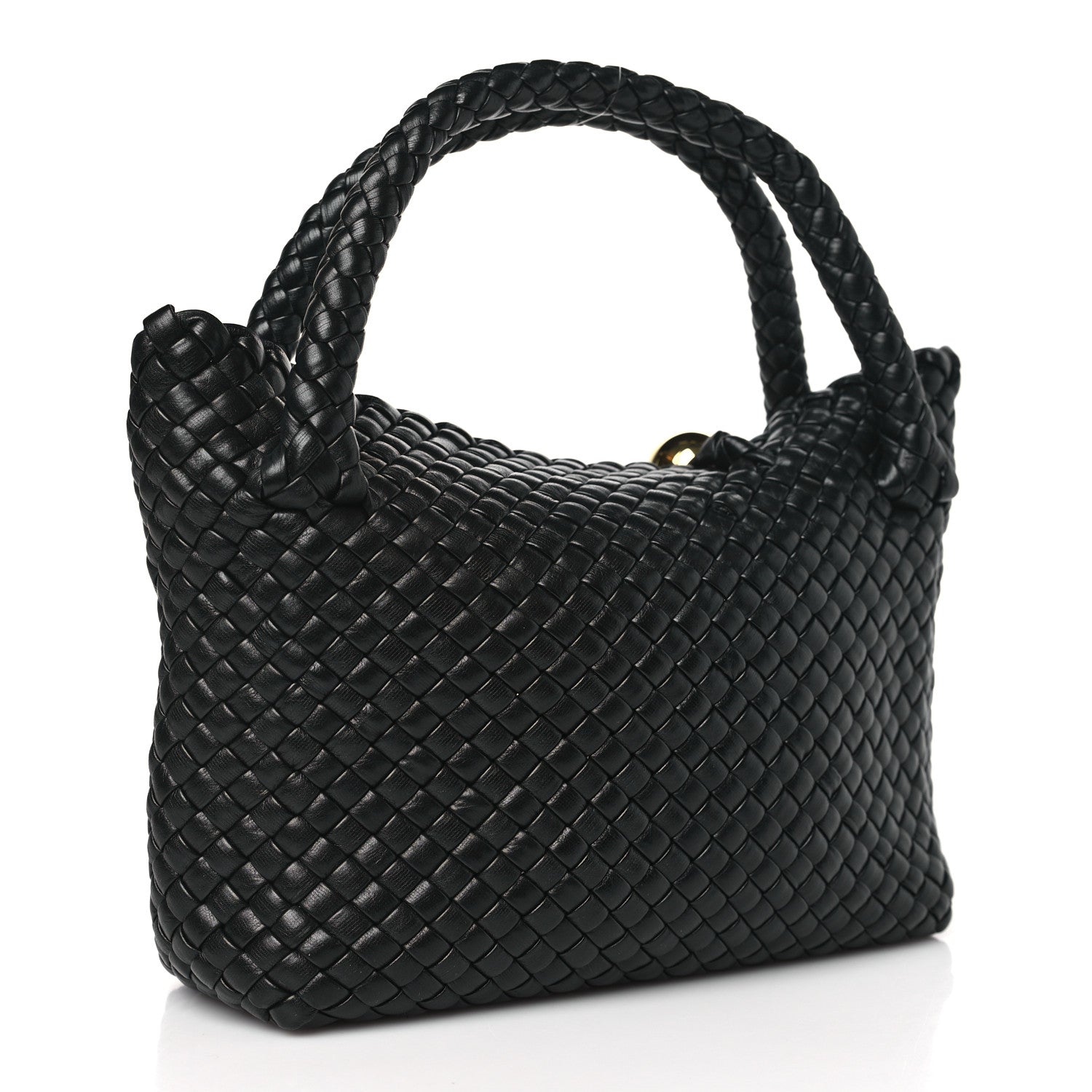 Bottega Veneta Calfskin Intreccio Mini Tosca Black 3 of 8
