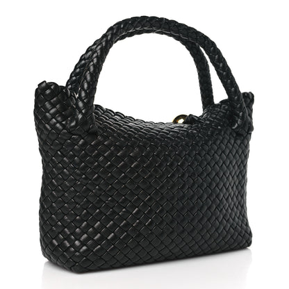 Bottega Veneta Calfskin Intreccio Mini Tosca Black 3 of 8