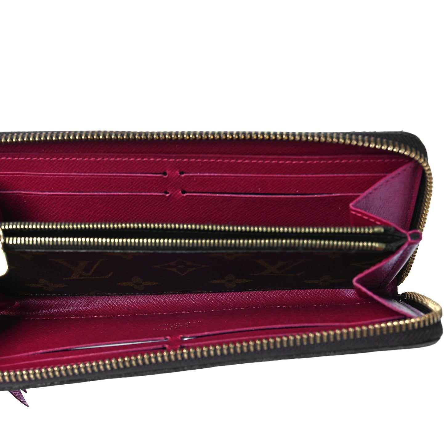 Monogram Clemence Wallet Fuchsia