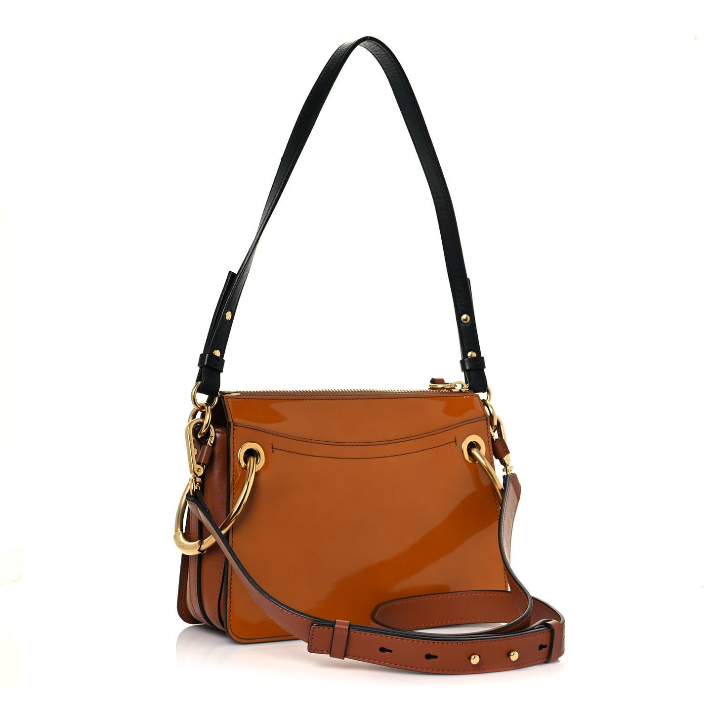 Patent Small Roy Bag Caramel
