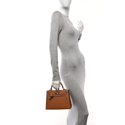 Hermes Epsom Kelly Sellier 25 Gold 2 of 10