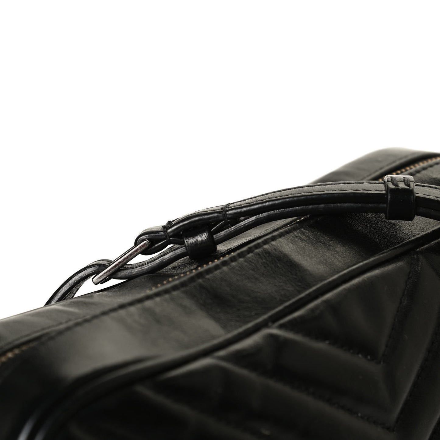 Calfskin Matelasse Monogram Lou Camera Bag Black