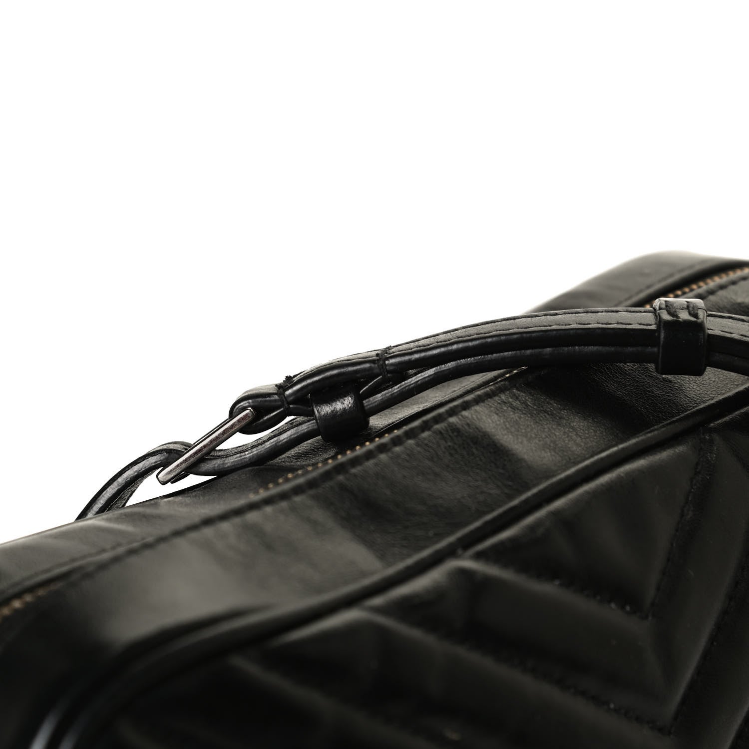 Saint Laurent Calfskin Matelasse Monogram Lou Camera Bag Black 15 of 17