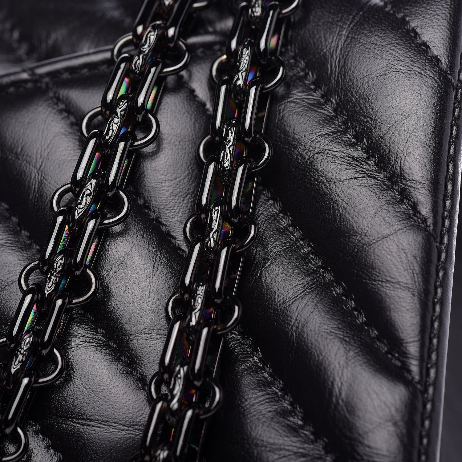 Chanel Aged Calfskin Chevron Quilted 2.55 Reissue Mini Flap So Black 12 of 14