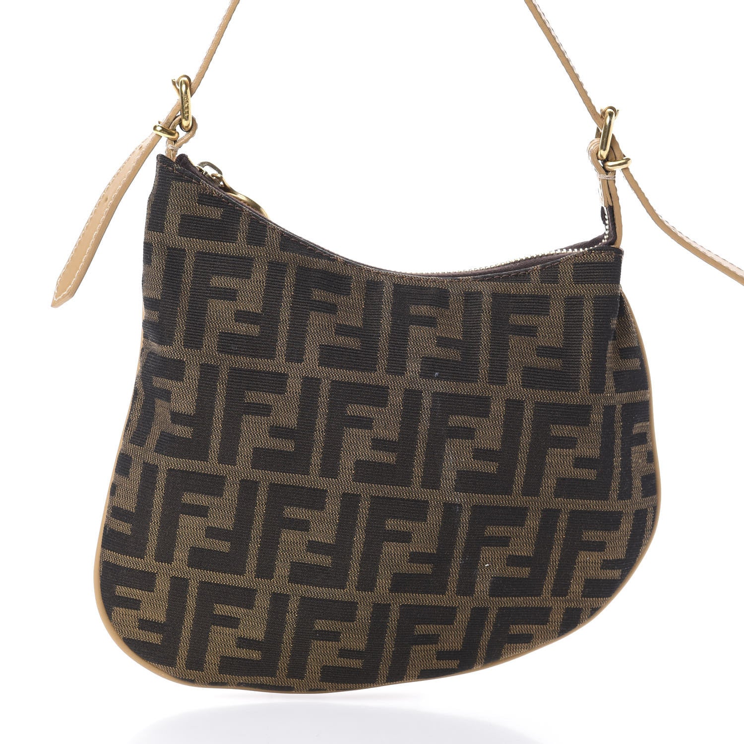 Fendi Zucca Small Oyster Tobacco Beige 7 of 9