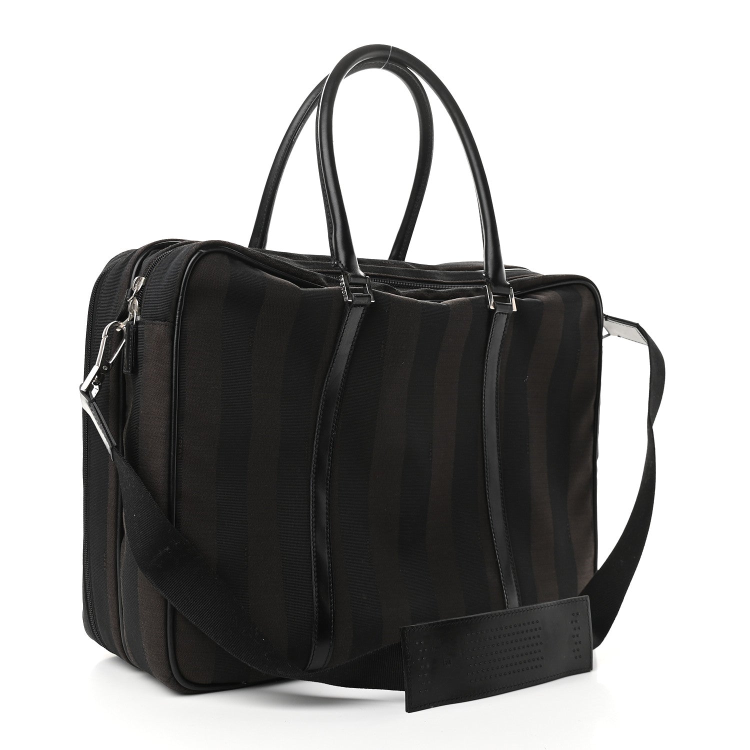 Fendi Pequin Briefcase Tobacco 2 of 11