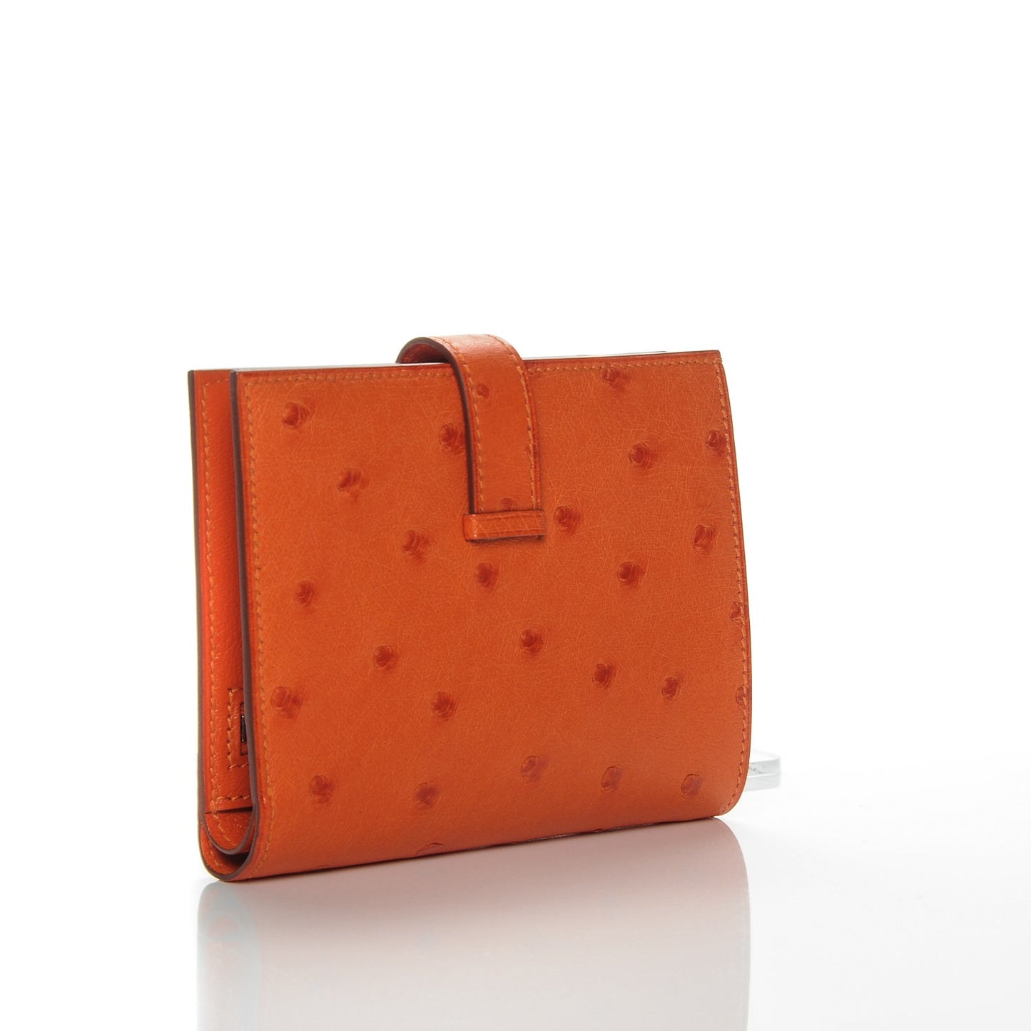 Ostrich Bearn Compact Wallet Orange