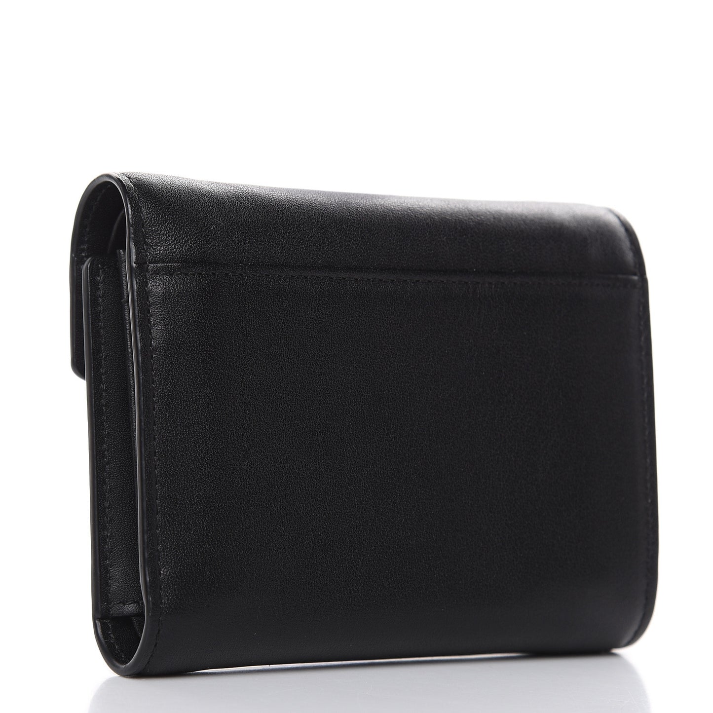 Calfskin Compact Wallet Black