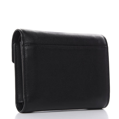 MCM Calfskin Compact Wallet Black 3 of 7