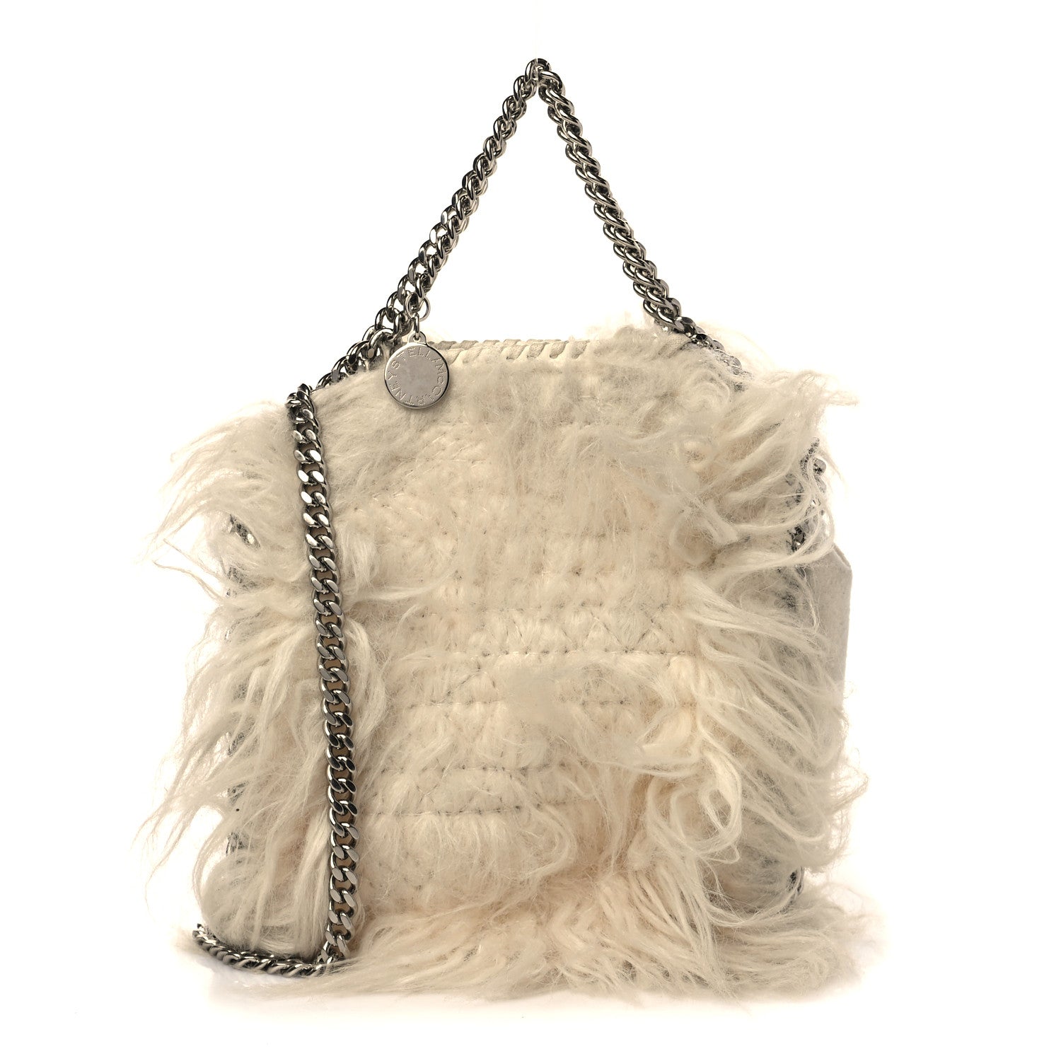 Stella McCartney Eco Fur Mini Falabella Tote Ivory 1 of 5