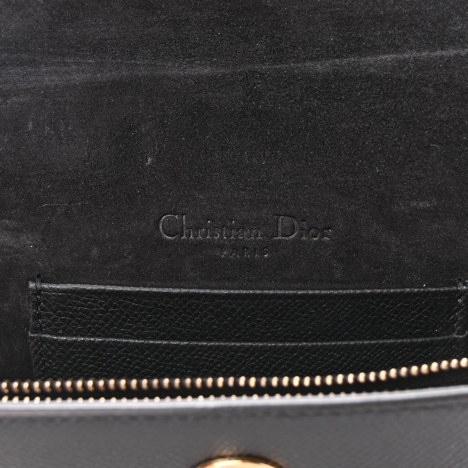 Christian Dior Grained Calfskin Saddle Belt Bag Black 6 of 9