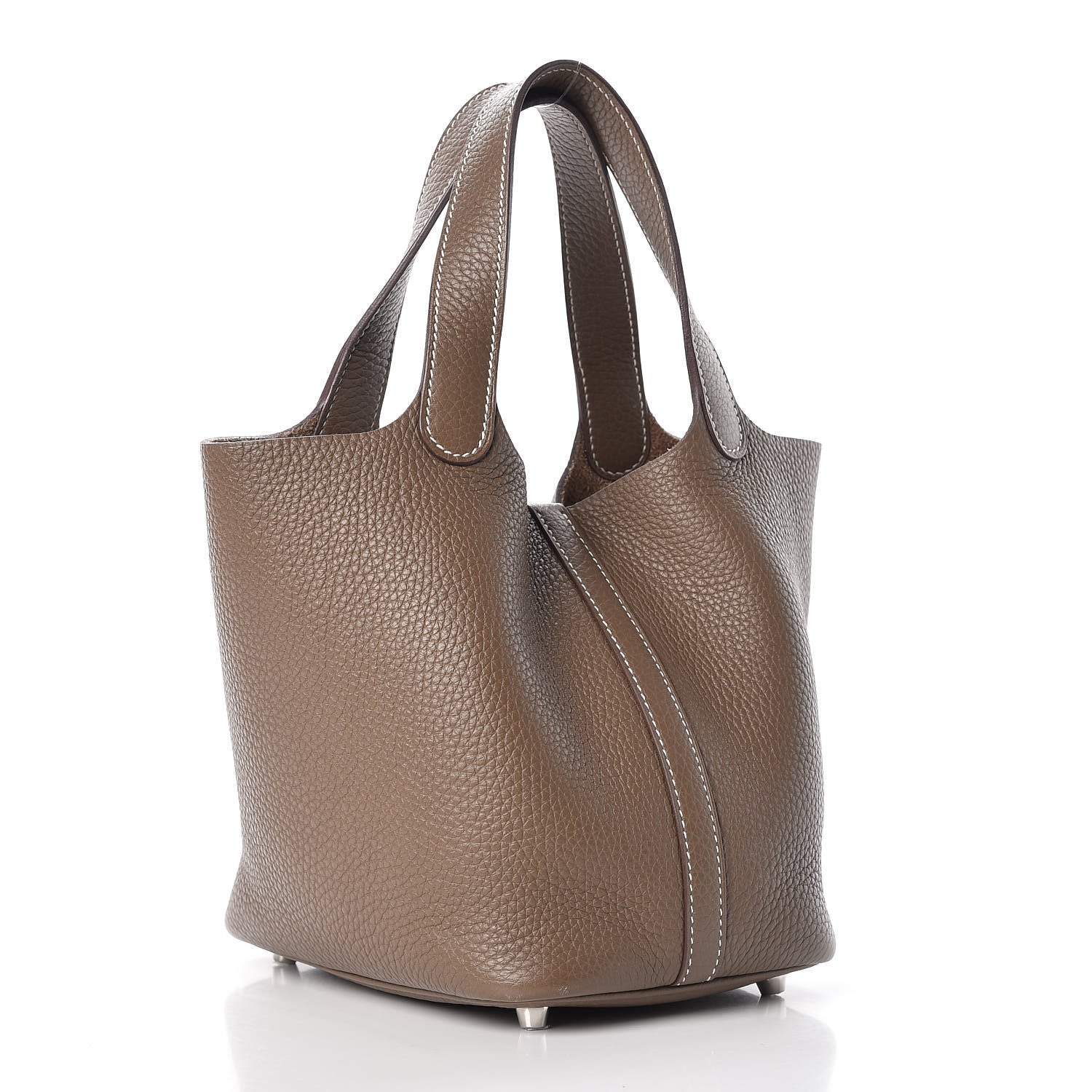Hermes Taurillon Clemence Picotin Lock 18 PM Etoupe 3 of 12
