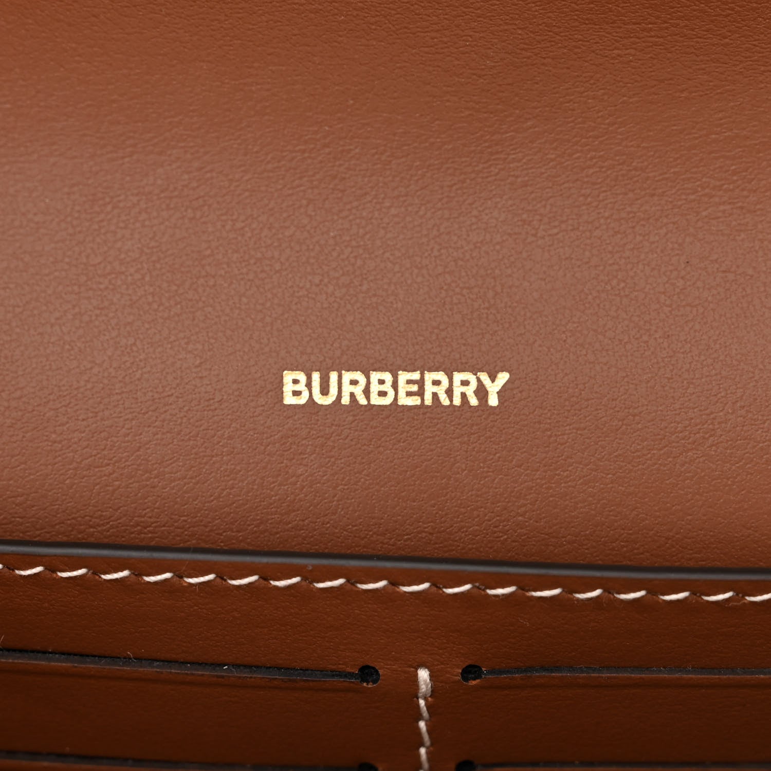 Burberry Calfskin Vintage Check Wallet With Detachable Strap Archive Beige Tan 6 of 11