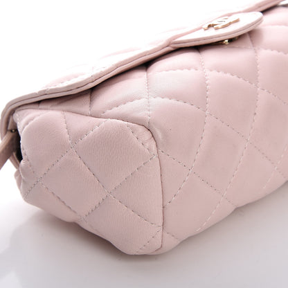 Chanel Lambskin Quilted Flap Cosmetic Case Light Pink 9 of 12