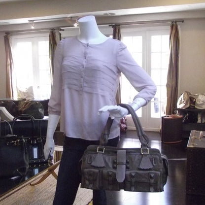 Chloe Leather Elvire Tote Taupe 2 of 15