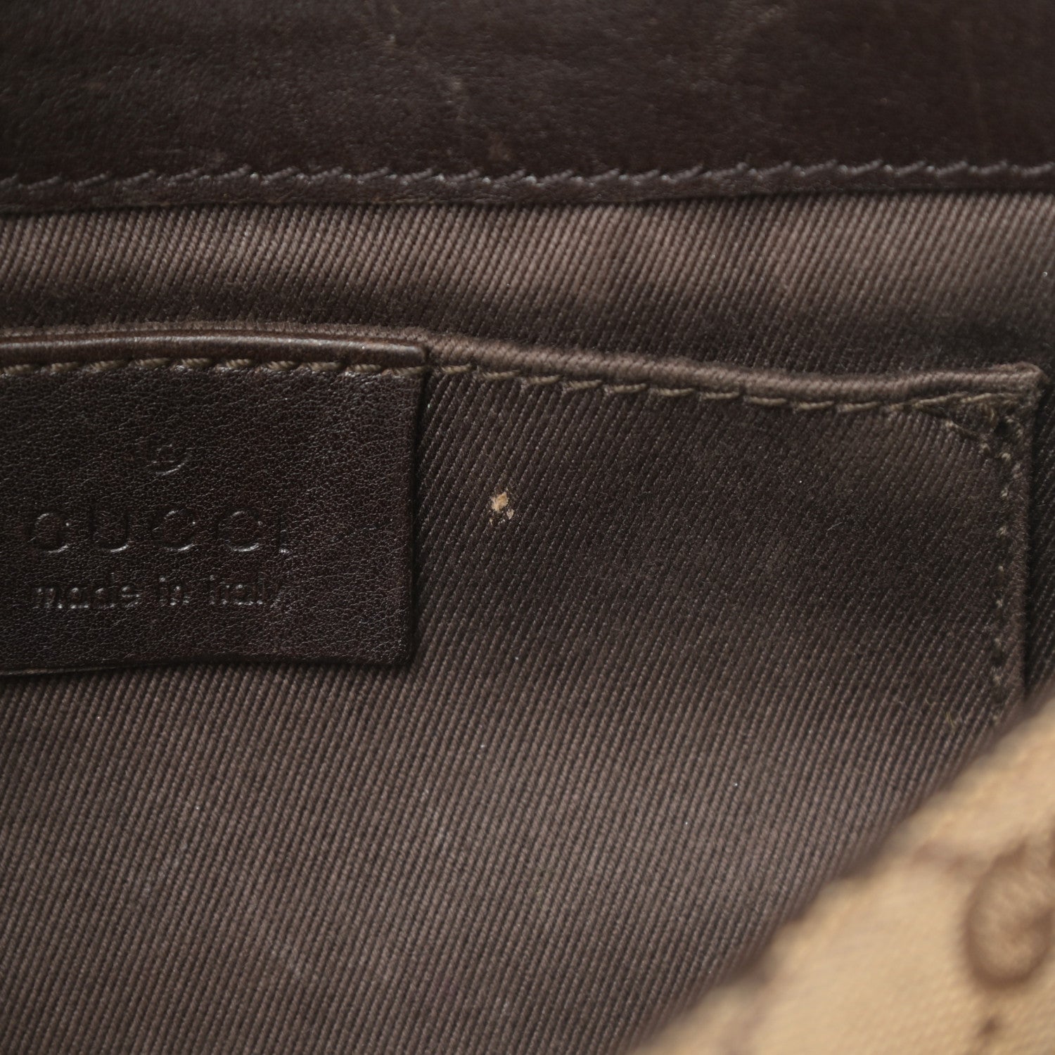 Gucci Monogram Studded Horsebit Clutch Dark Brown 11 of 15