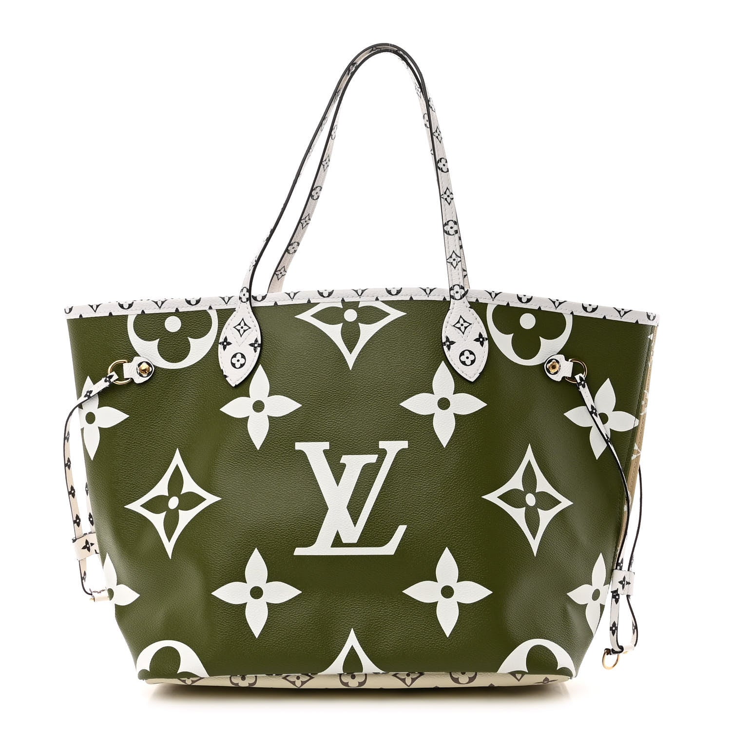 Louis Vuitton Monogram Giant Neverfull MM Kaki 1 of 10