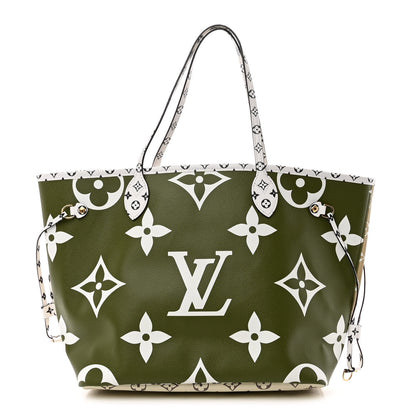 Louis Vuitton Monogram Giant Neverfull MM Kaki 1 of 10