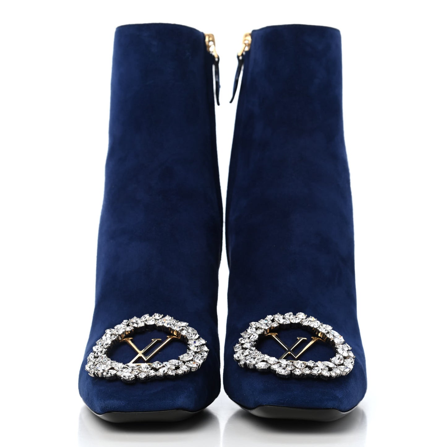 Suede Madeleine Ankle Boots 38 Marine