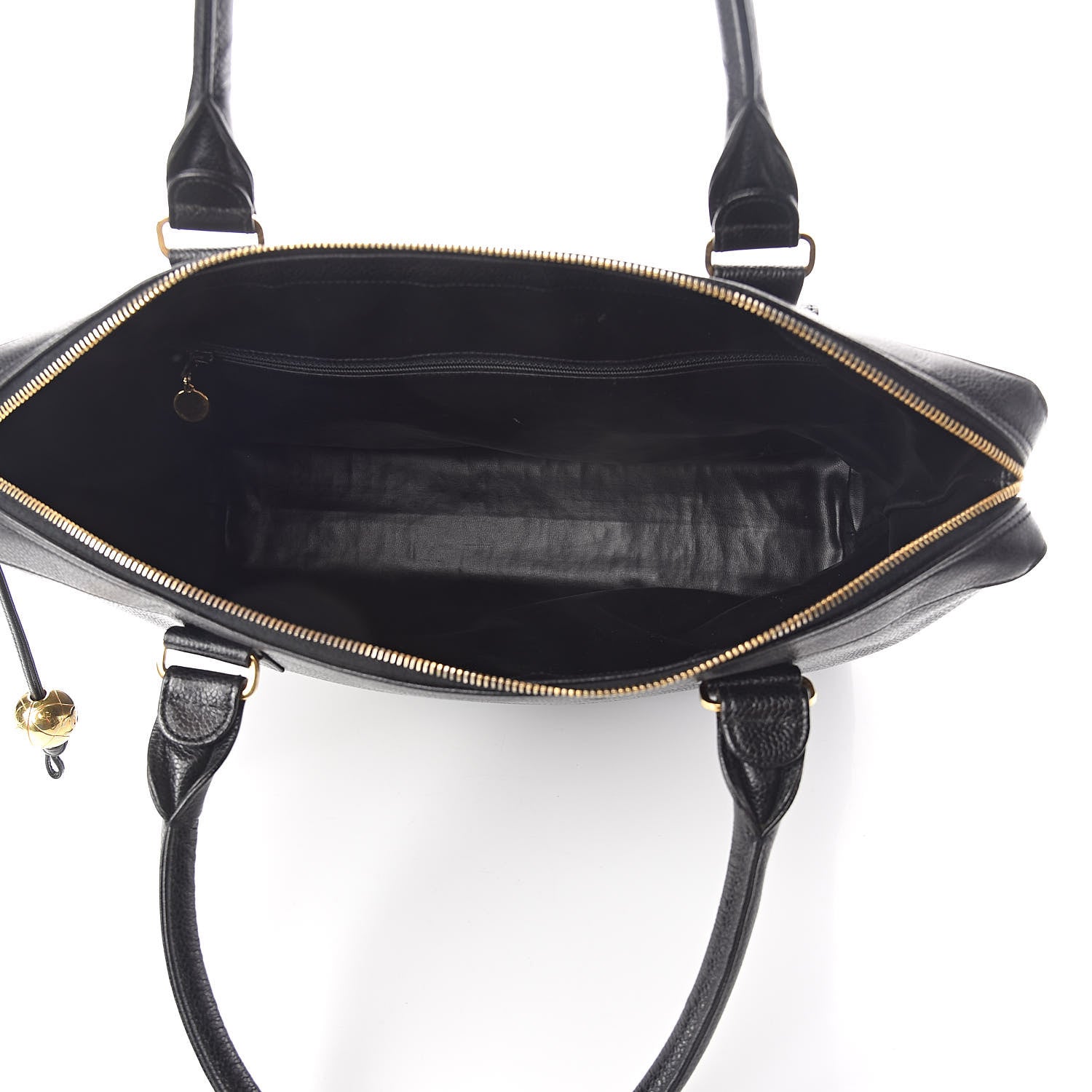 Chanel Caviar CC Tote Black 5 of 10