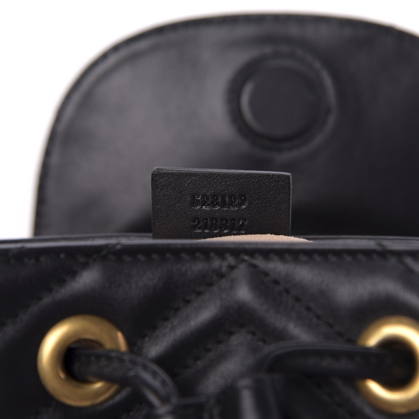 Calfskin Matelasse GG Marmont Flap Backpack Black
