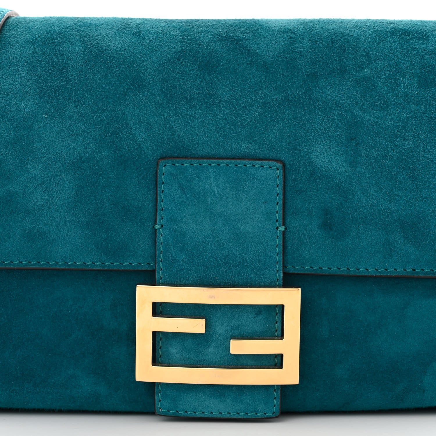 Fendi Chamois Baguette Ottanio 8 of 10