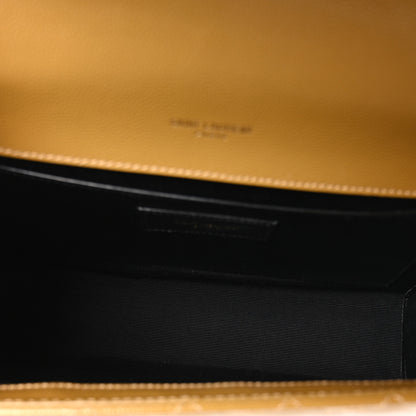 Saint Laurent Grain De Poudre Textured Mixed Matelasse Triquilt Medium Monogram Satchel Old Oil 4 of 9