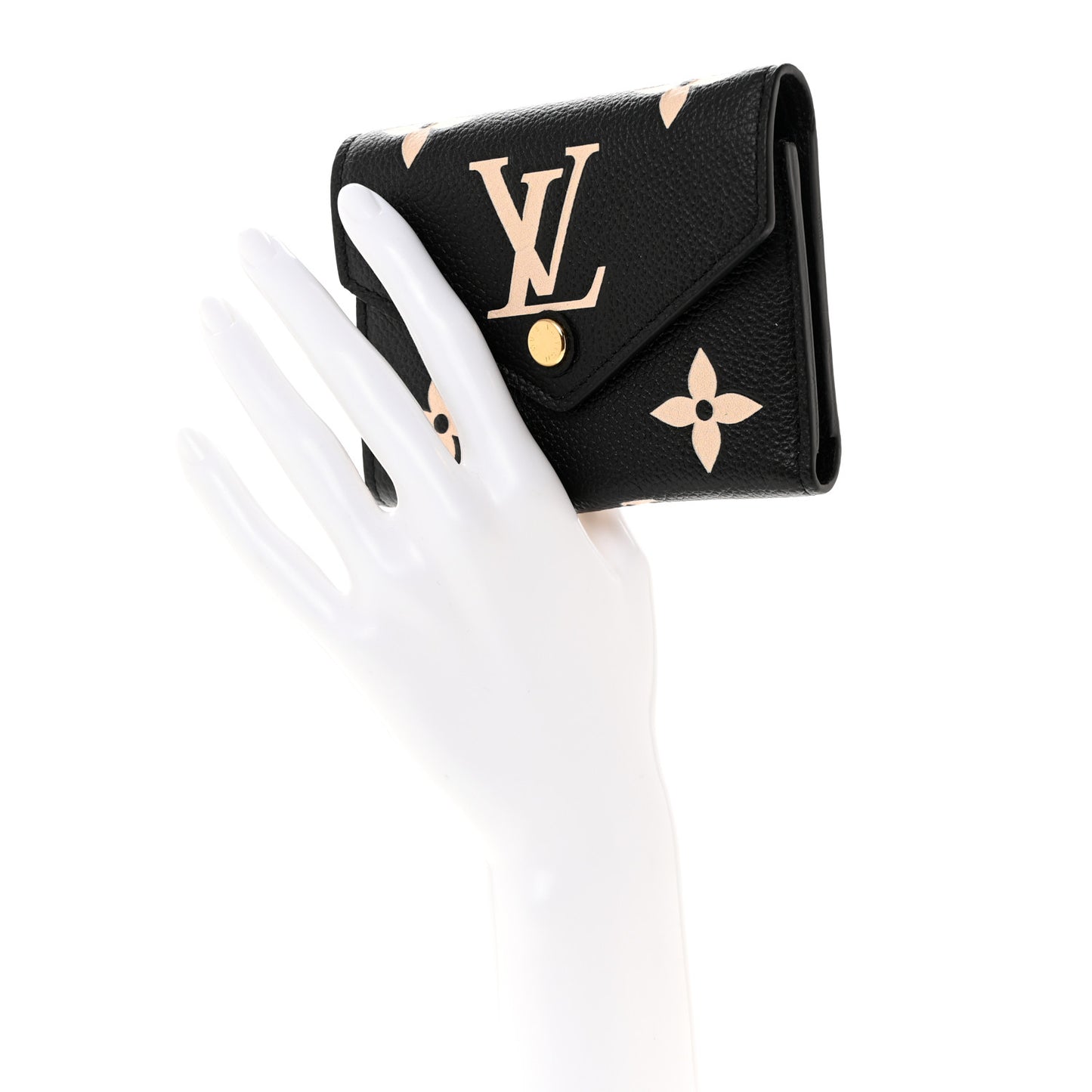 Empreinte Monogram Giant Victorine Wallet Black Beige
