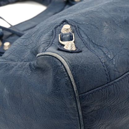 Balenciaga Agneau Giant 12 Silver Hardware Velo Bleu Mineral 11 of 14