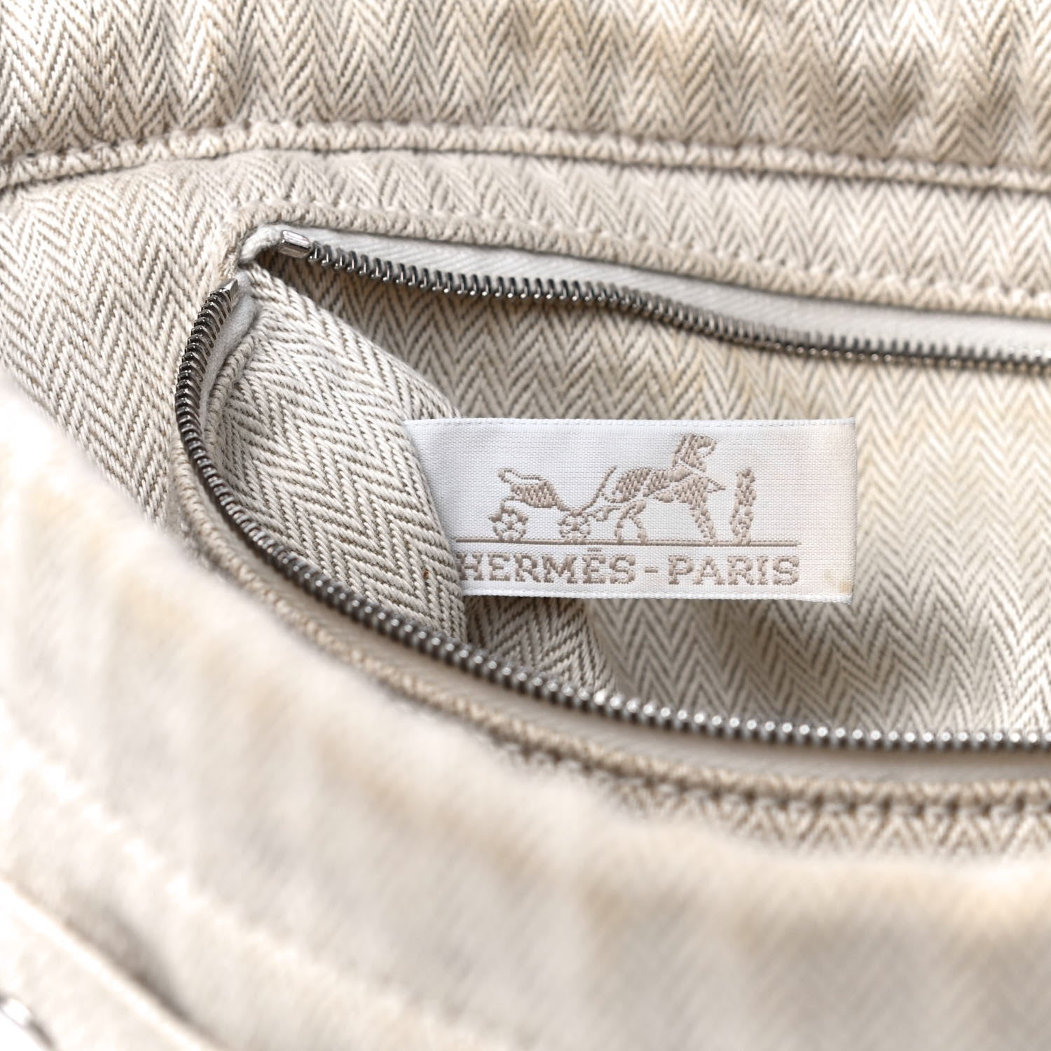 Hermes Canvas Barenia Fourbi 25 MM Pouch Naturel Fauve 6 of 14