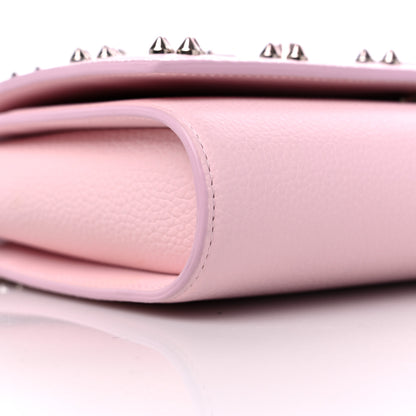 Christian Louboutin Calfskin Spikes Loubinthesky Paloma Clutch Ballerina 8 of 9