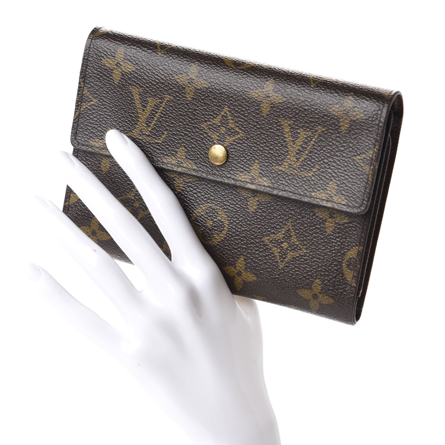Louis Vuitton Monogram Porte Tresor Etui Papiers Wallet 2 of 8