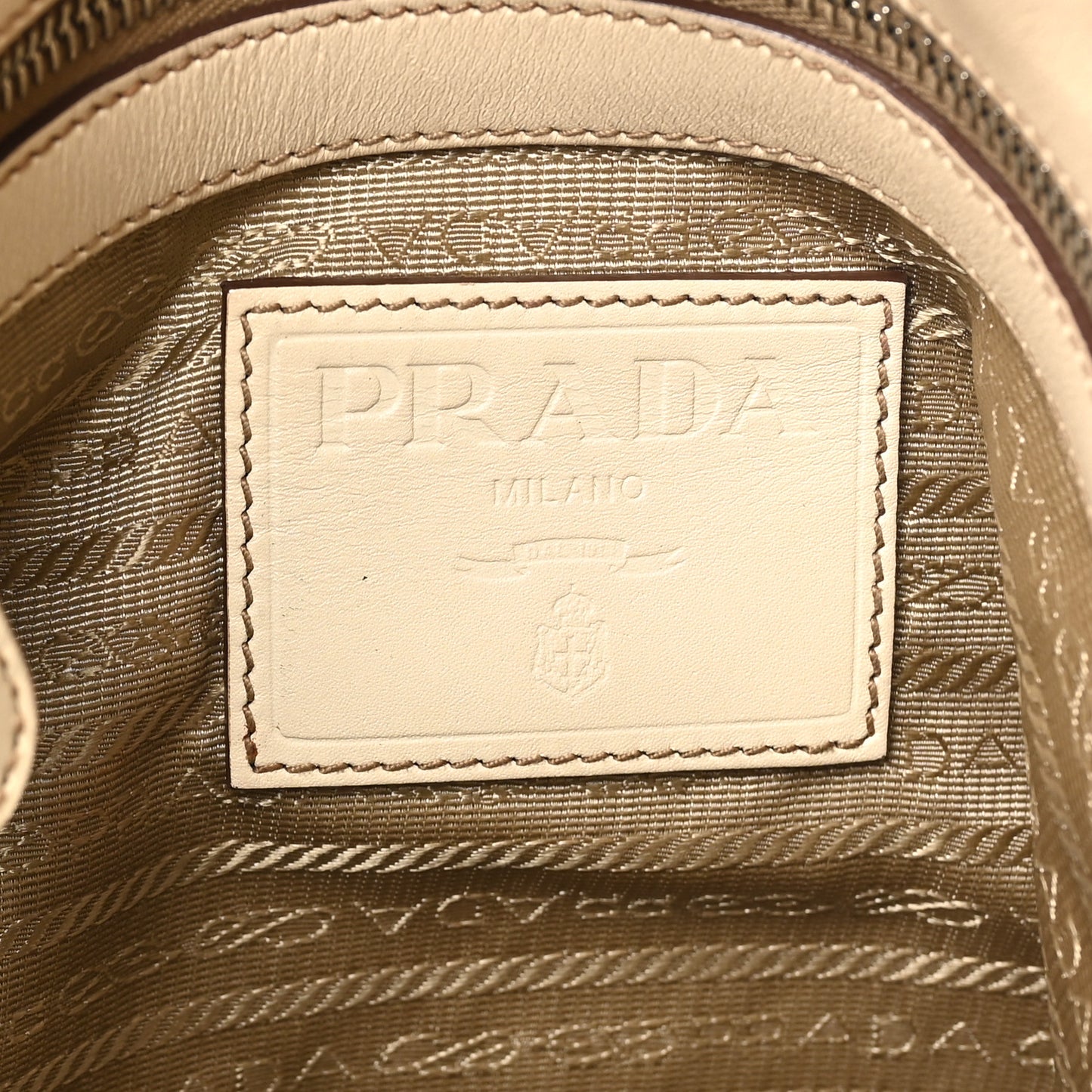 Jacquard Logo Shoulder Bag Corda Cera