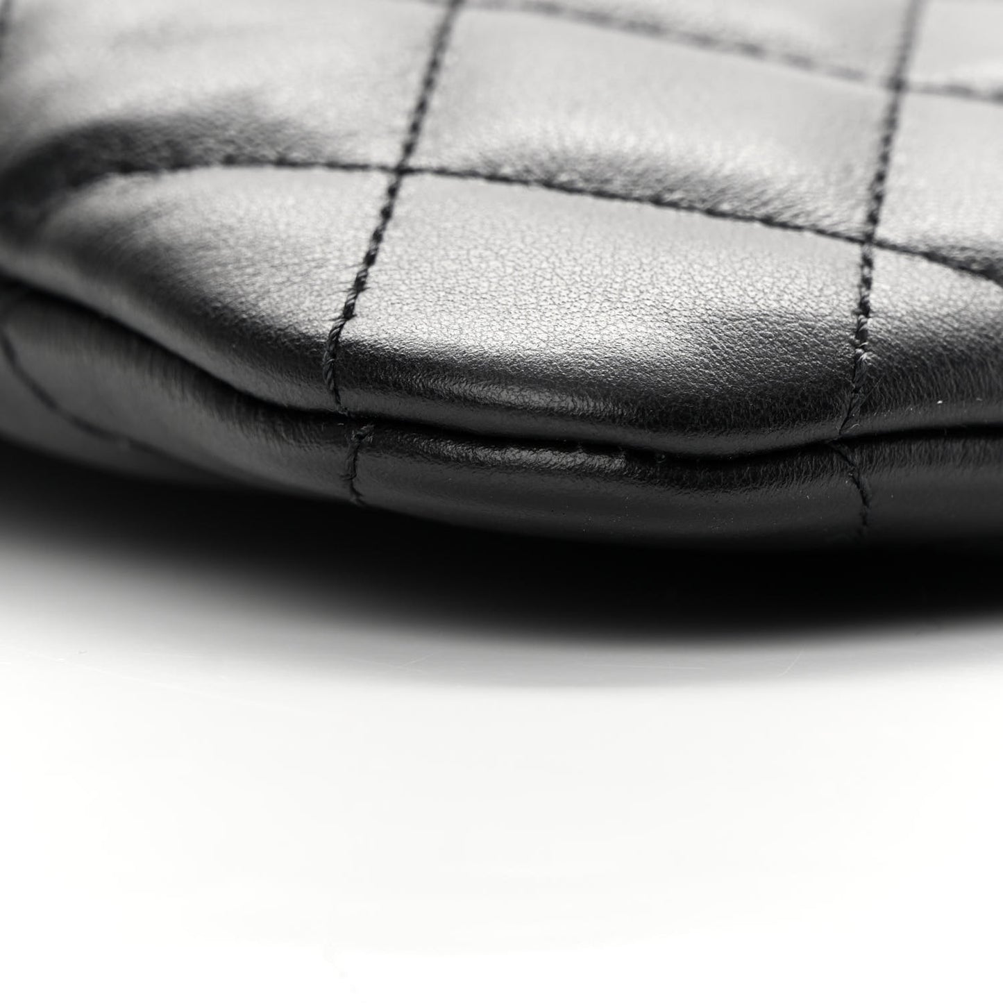 Lambskin Quilted Crossbody Bag Black