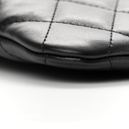 Chanel Lambskin Quilted Crossbody Bag Black 10 of 12
