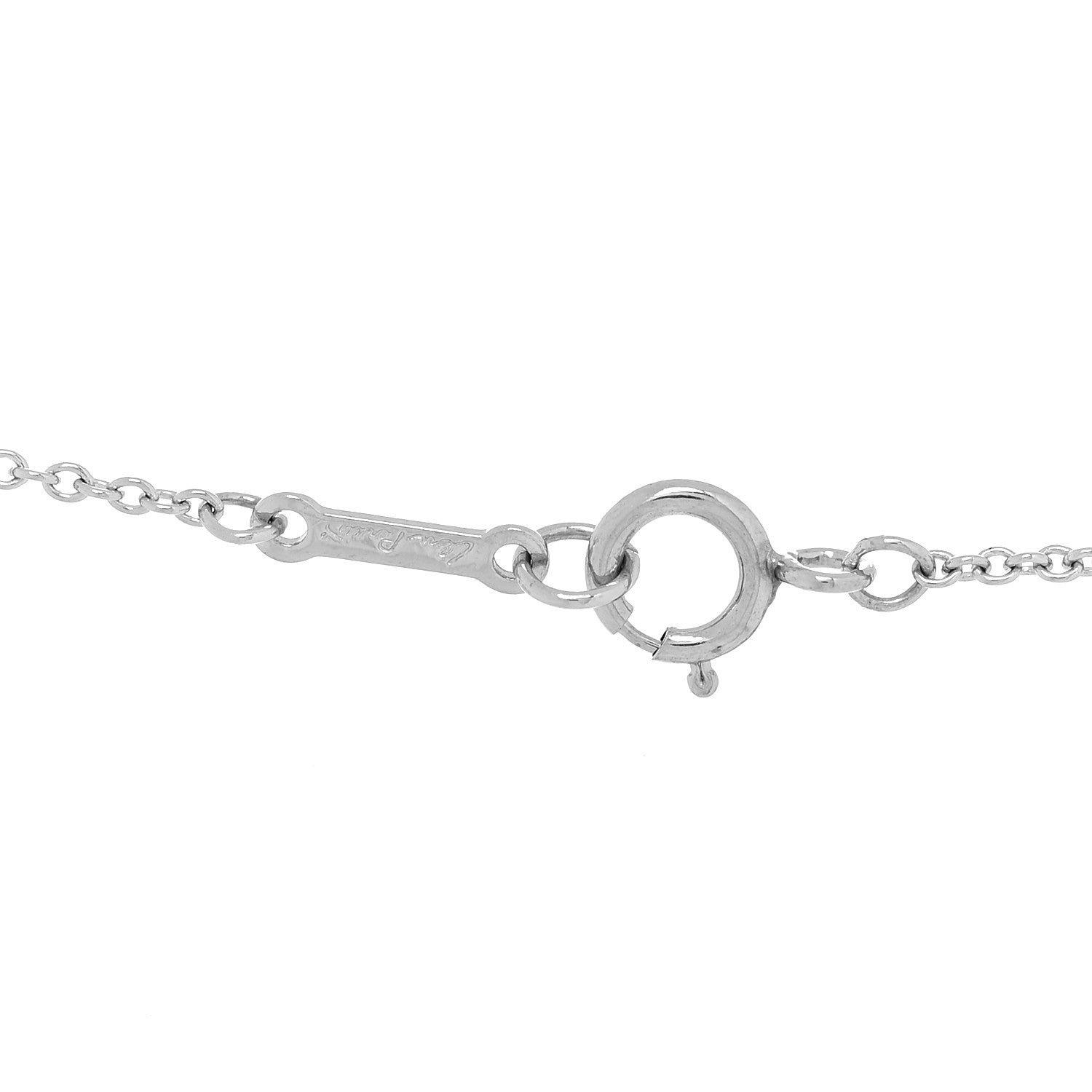 Tiffany Platinum Elsa Peretti Cross Pendant Necklace 4 of 4