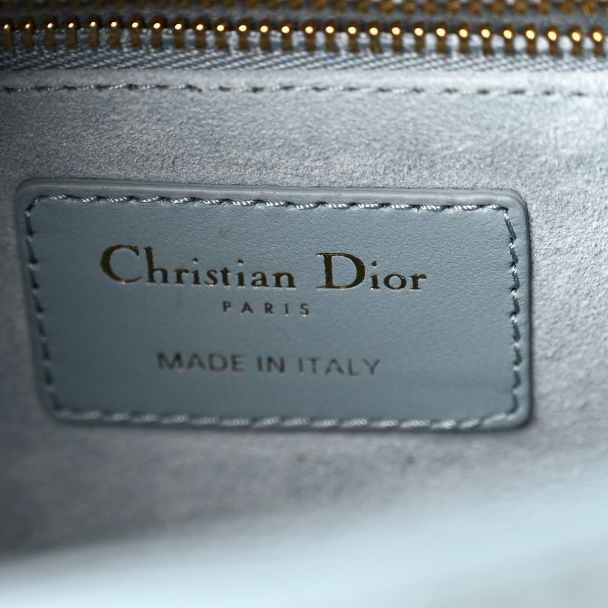 Christian Dior Lambskin Cannage Medium Lady Dior Light Blue 6 of 10
