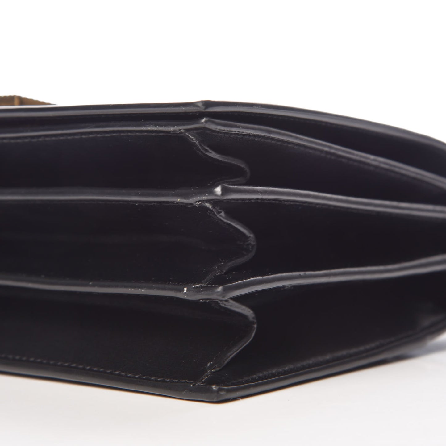 Smooth Calfskin Medium Domino Shoulder Bag Black