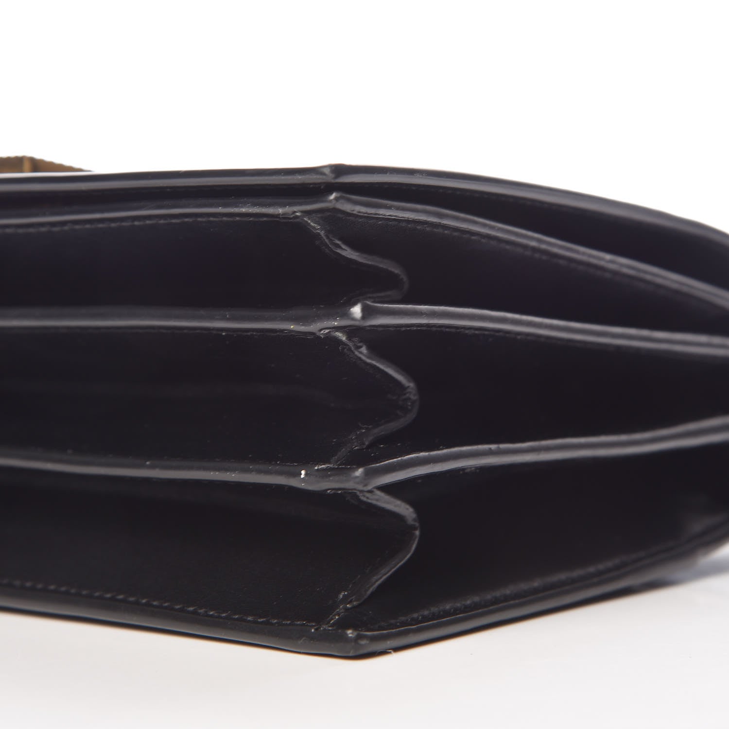 Saint Laurent Smooth Calfskin Medium Domino Shoulder Bag Black 9 of 9