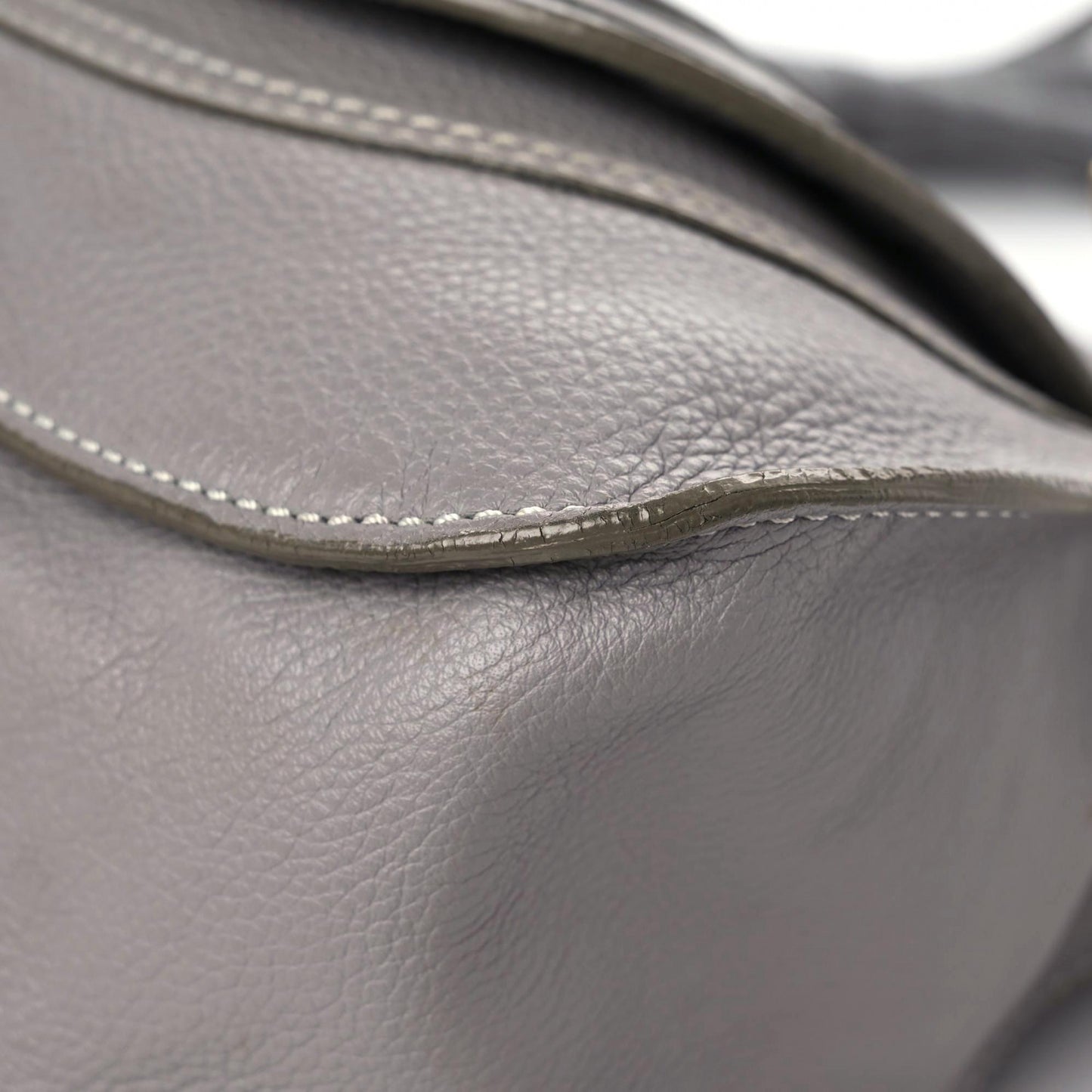 Calfskin Medium Marcie Satchel Cashmere Grey