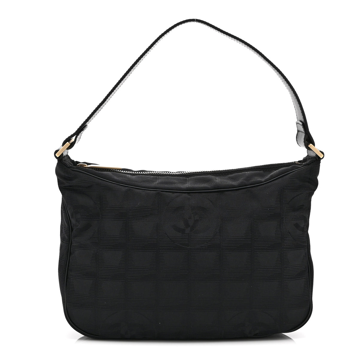 Nylon Travel Hobo Black