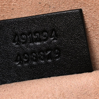 Gucci Calfskin Matelasse GG Marmont Belt Bag 75 30 Black 7 of 13