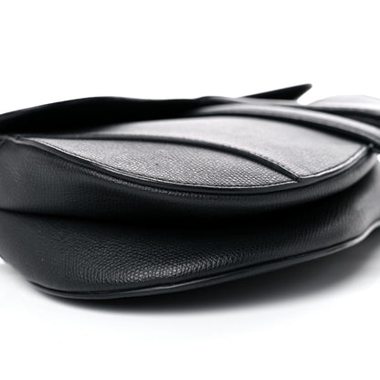 Christian Dior Grained Calfskin Saddle Bag Black 8 of 15