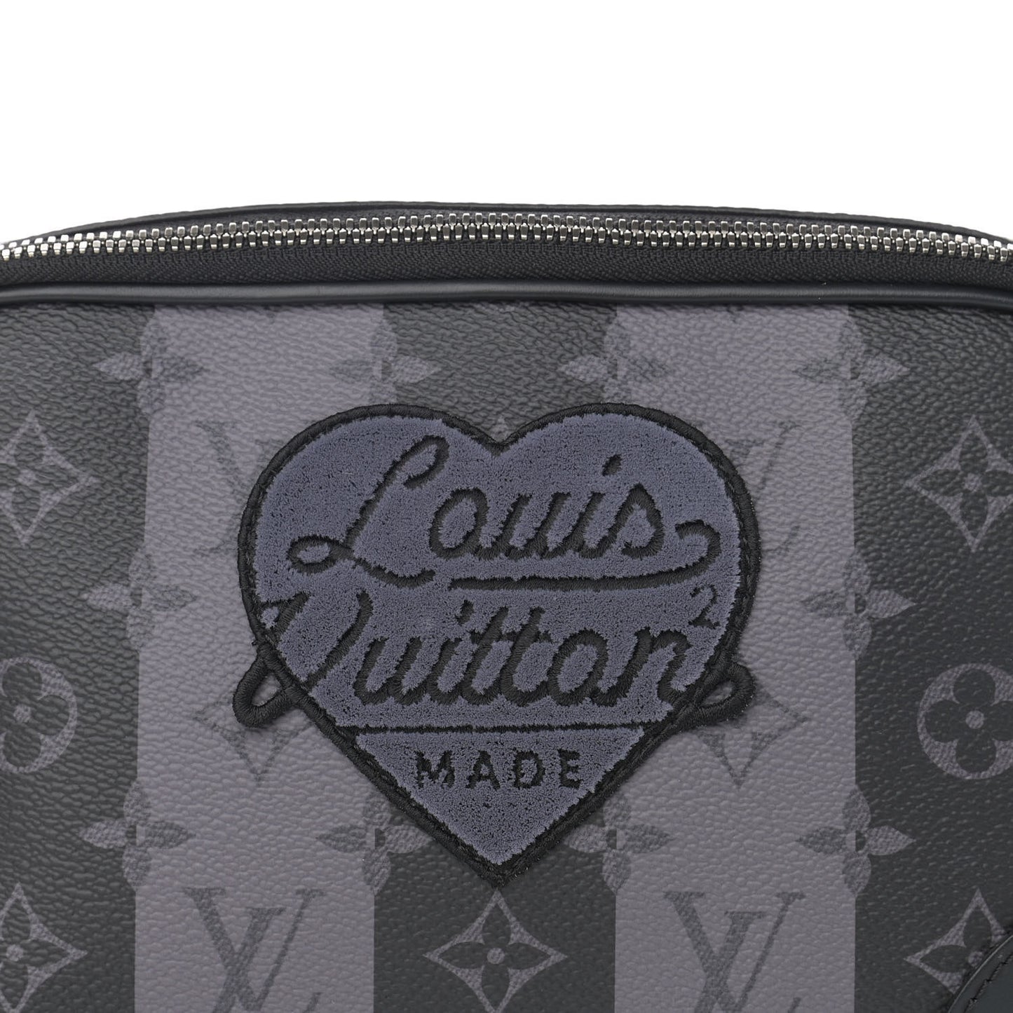 X NIGO Monogram Eclipse Stripes LV Heart Modular Sling Bag