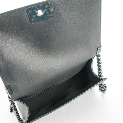 Chanel Caviar Quilted Medium Boy Flap So Black 7 of 9