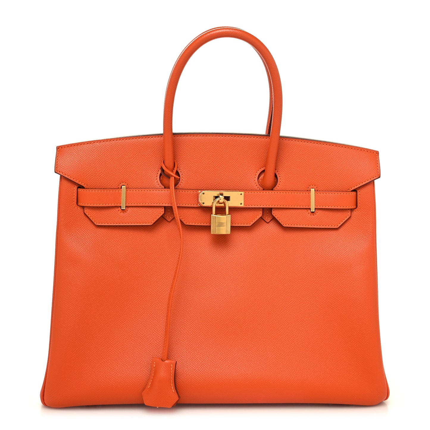 Epsom Birkin 35 Orange