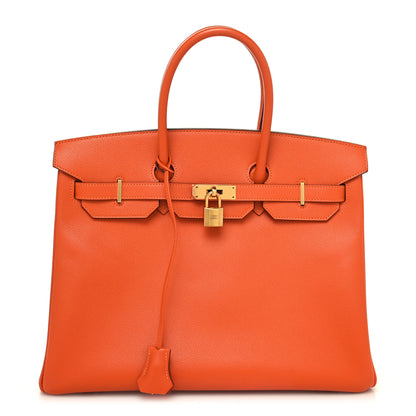 Hermes Epsom Birkin 35 Orange 1 of 12