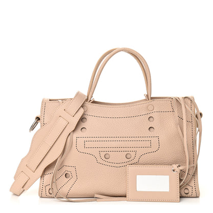 Balenciaga Veau Grana Perforated Blackout Hardware S City Beige Poudre 1 of 11