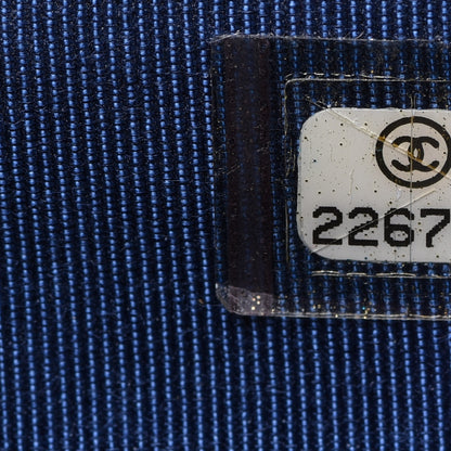 Chanel Lambskin Quilted Yen Wallet Blue 9 of 14