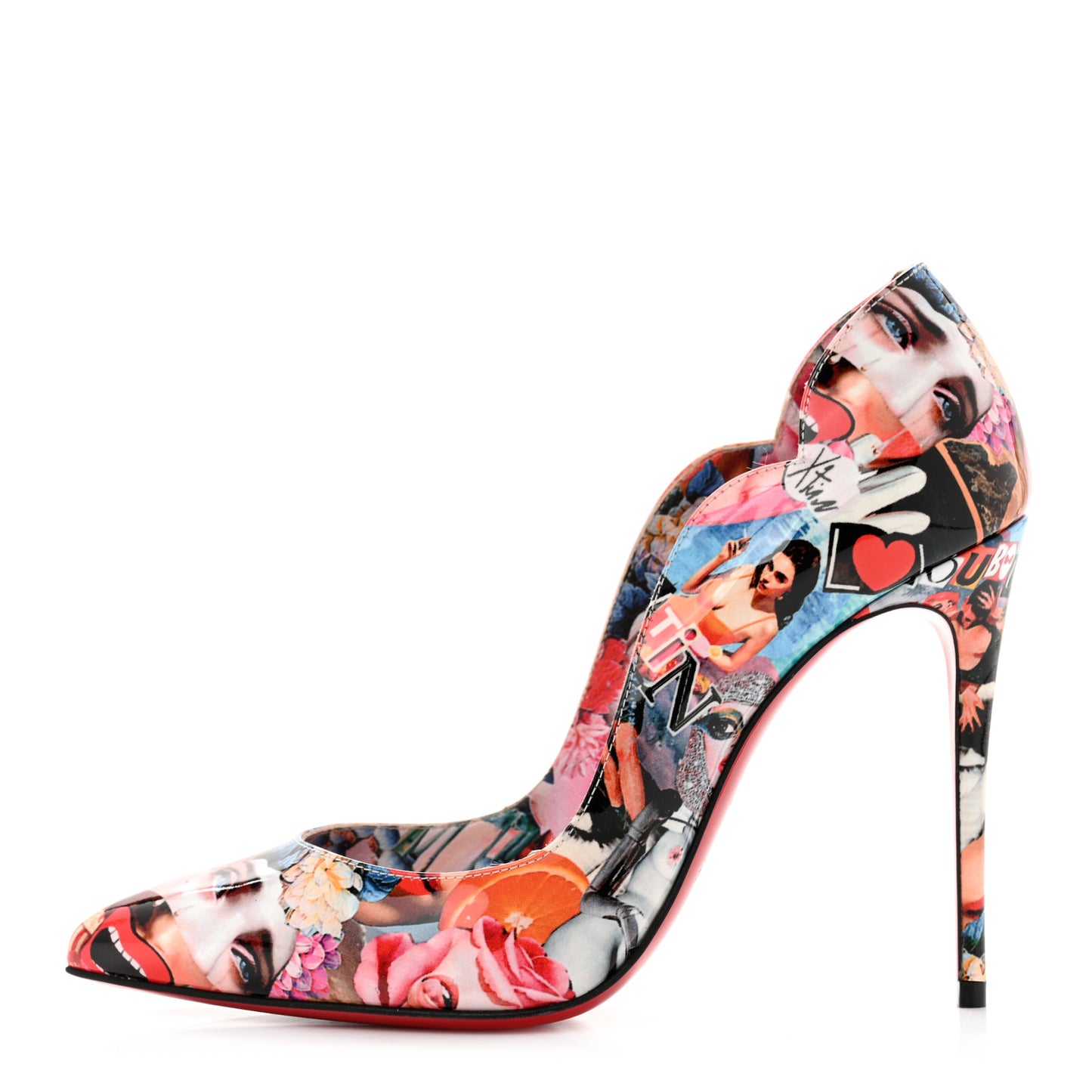 Patent Graphic Love Hot Chick 100 Pumps 36 Multicolor